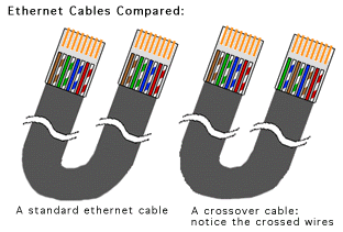 Illustration of 10baseT cable ends